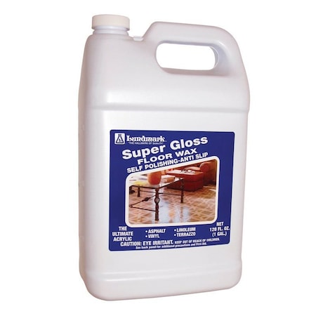 Super Gloss Lundmark Super Gloss Floor Wax Super Gloss Anti-Slip Floor Wax Liquid 1 gal 3202G01-2